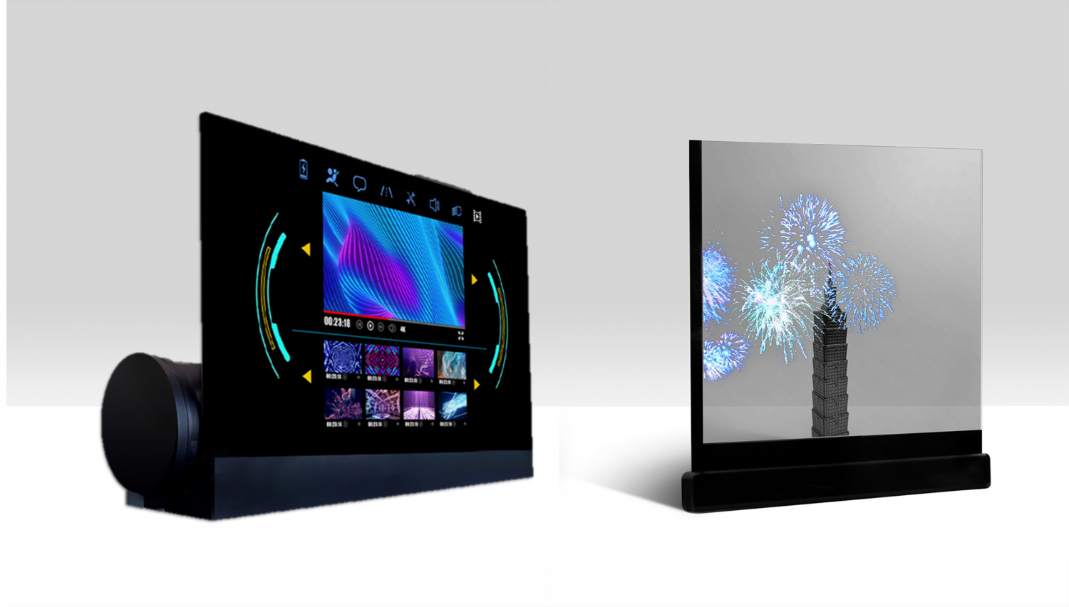 可卷式、折迭性、高透明